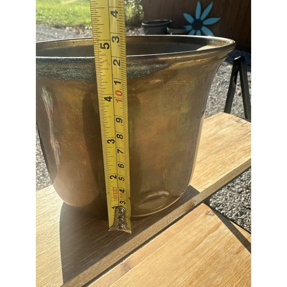 Small Brass Vintage Planter Defected See Pics